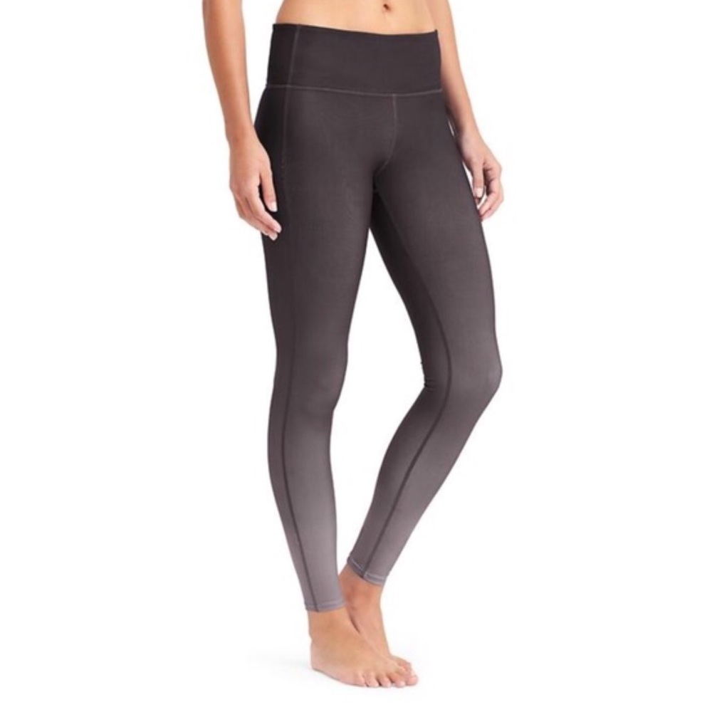 Athleta ombre leggings size xxs black grey